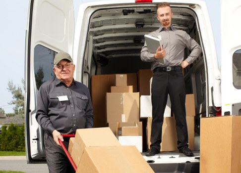 Removal van loading items for a Crossness property move